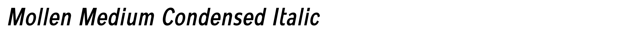 Mollen Medium Condensed Italic image